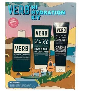 🔥SALE Verb Hi Hydration Kit Shampoo Mask Styling Cream Curly Frizz Dry Hair Care